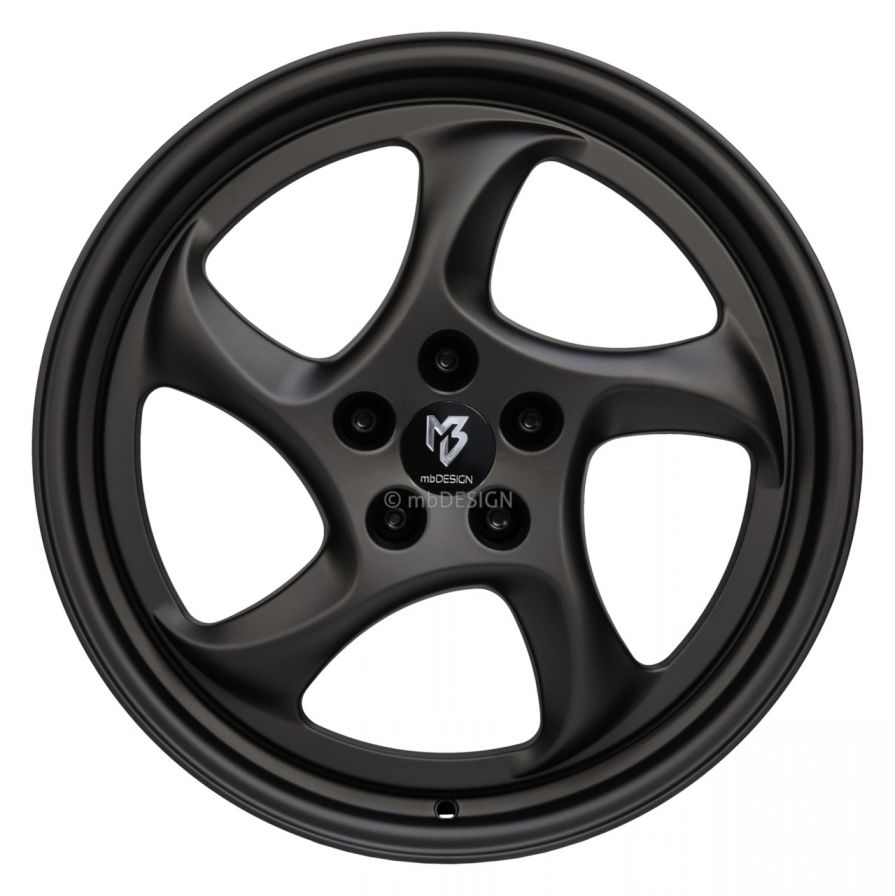 mbDESIGN<br>TURBO - Schwarz stumpfmatt (19x9)